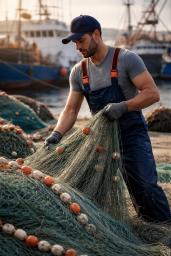 MOZO/A PREPARACION REDES DE PESCA